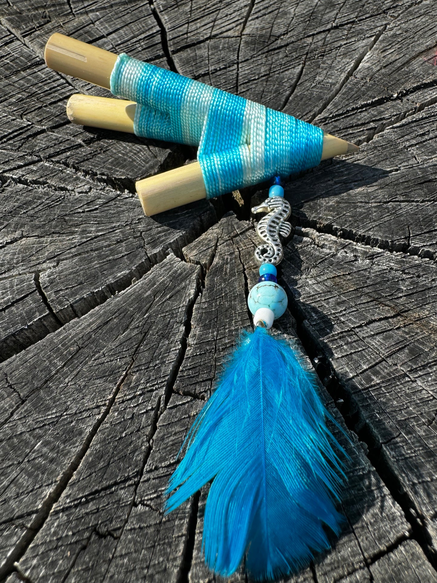 Colombian Double nostril bamboo kuripes (self applicator for hapé/rapé snuff)