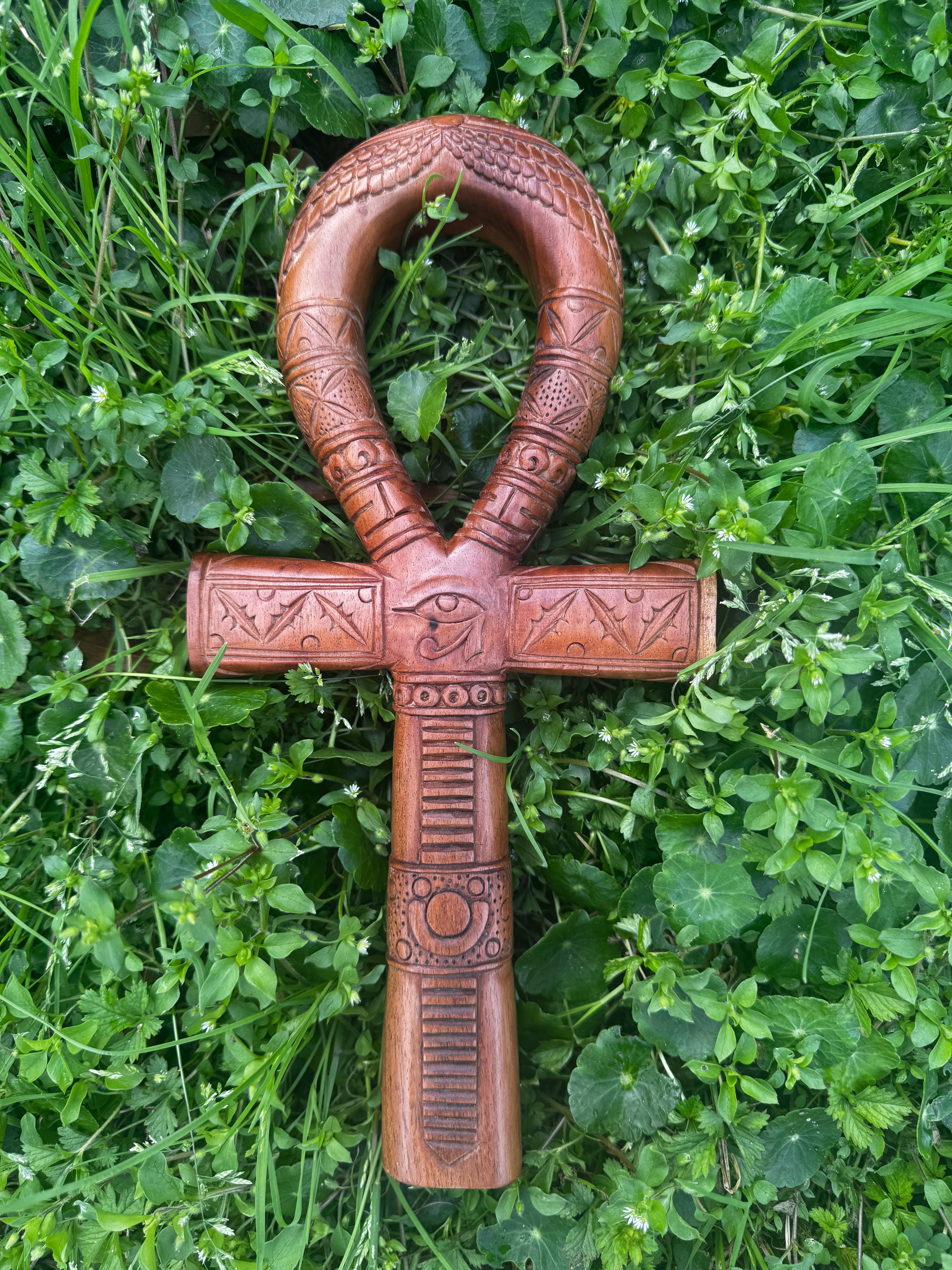 Hand-Carved Egyptian Ankh – Symbol of Eternal Life & Spirit
