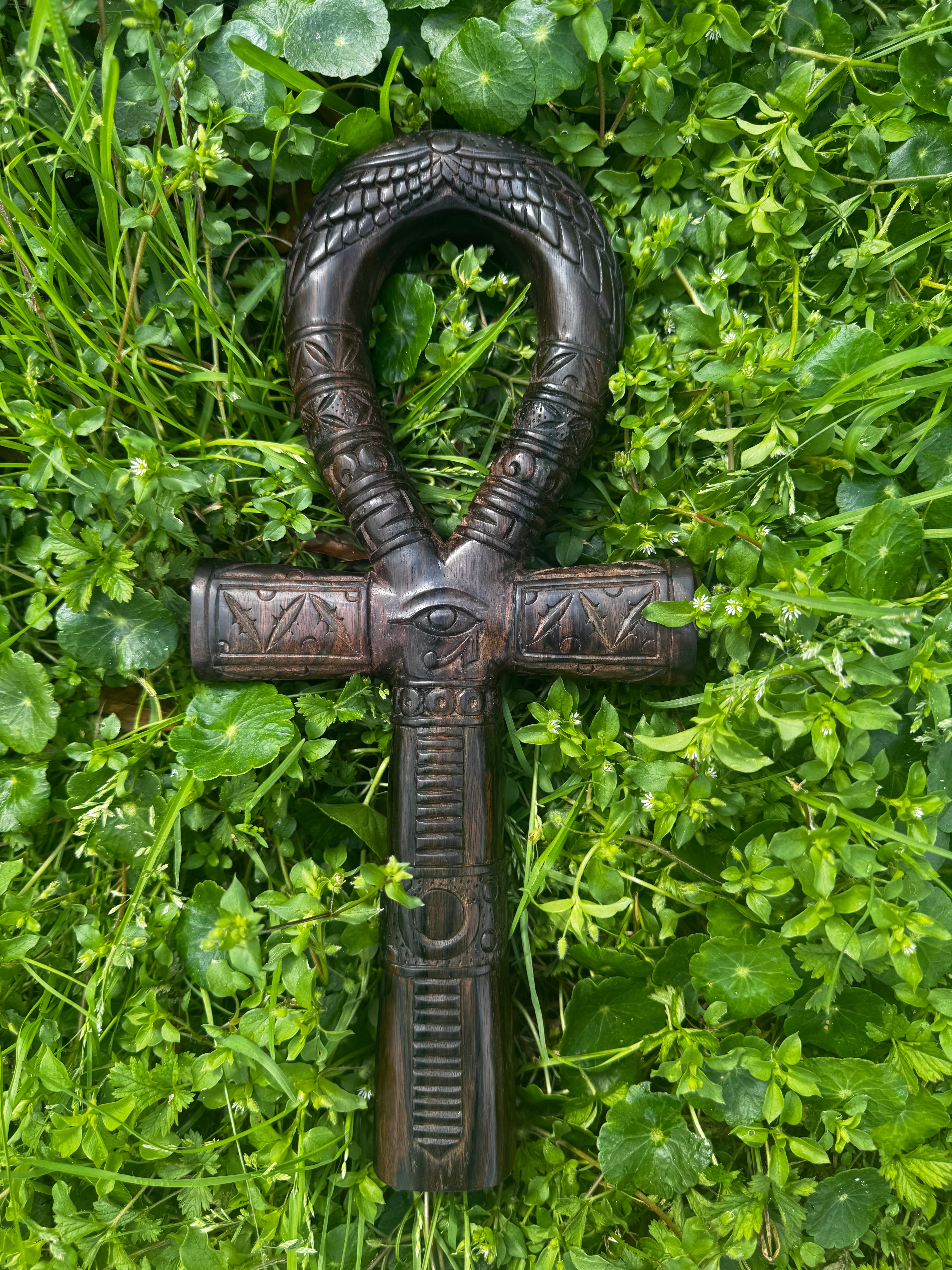 Hand-Carved Egyptian Ankh – Symbol of Eternal Life & Spirit