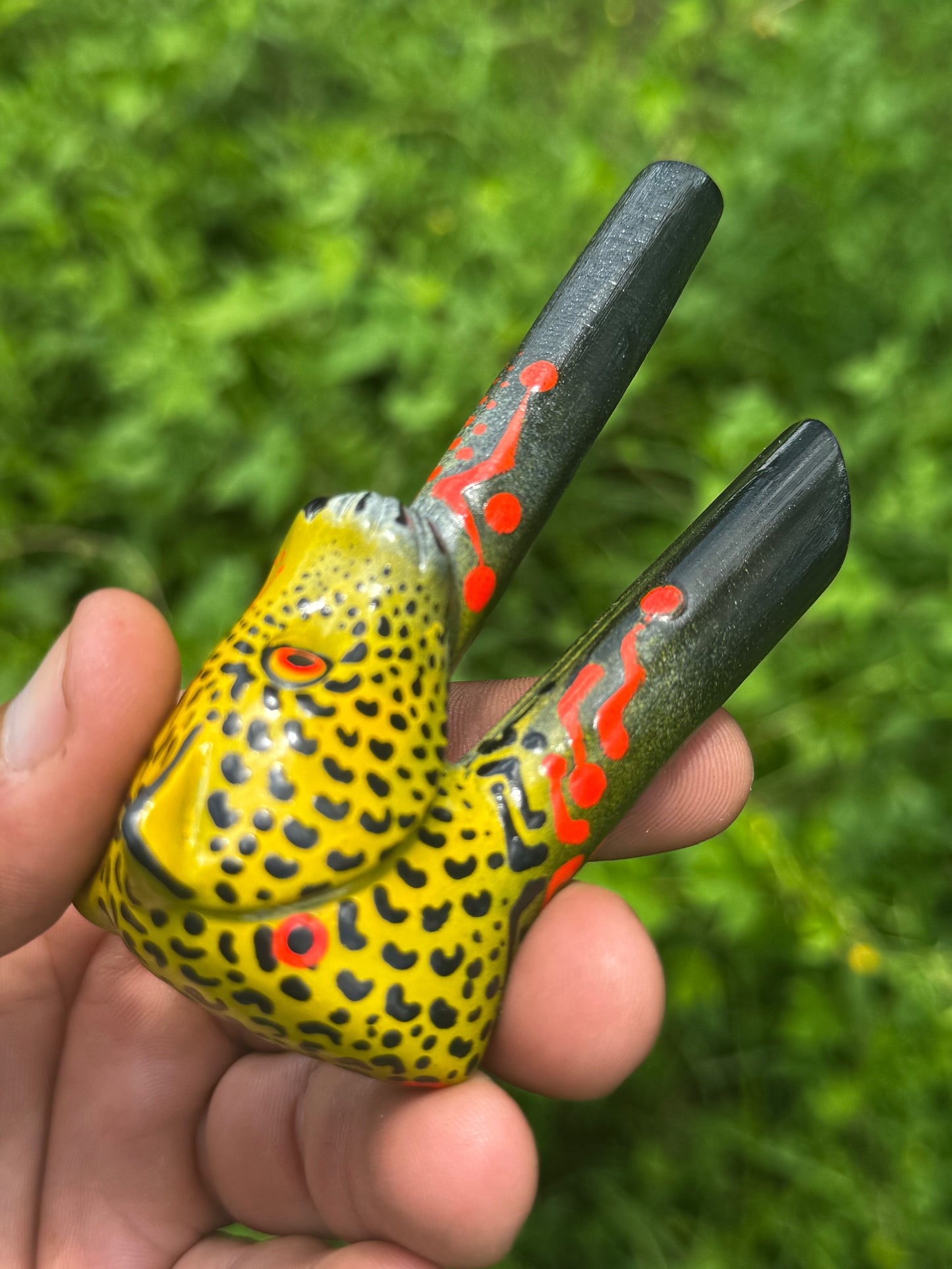 Astral Jaguar Guardian Kuripe - Psychedelic UV Reactive
