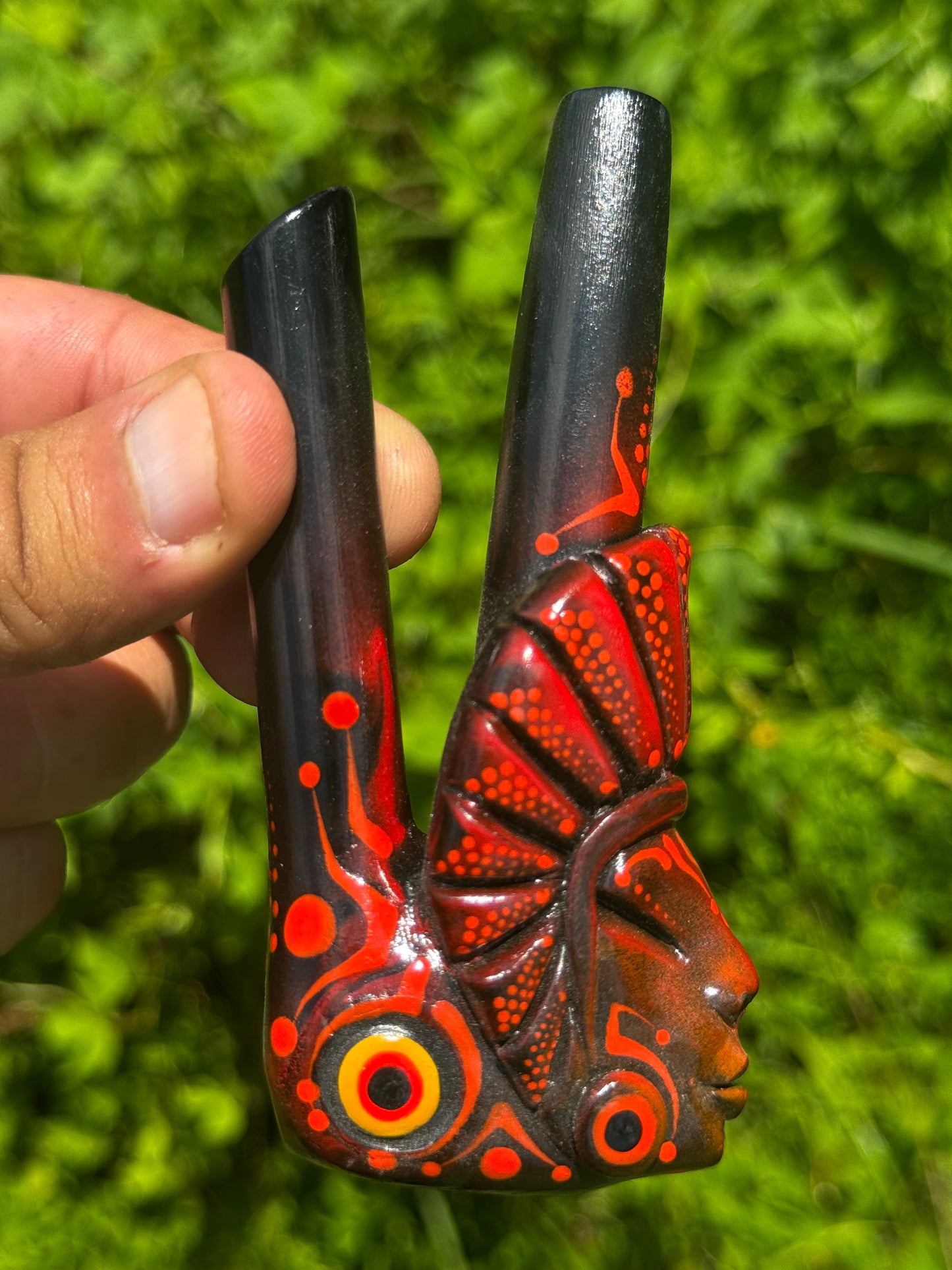 Astral Keeper of the Fire Kuripe - Psychedelic UV Reactive