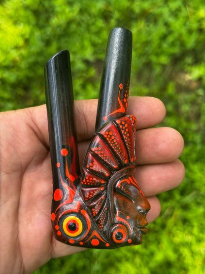 Astral Keeper of the Fire Kuripe - Psychedelic UV Reactive