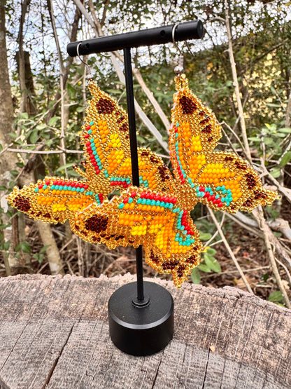 Butterflies Beaded Earrings