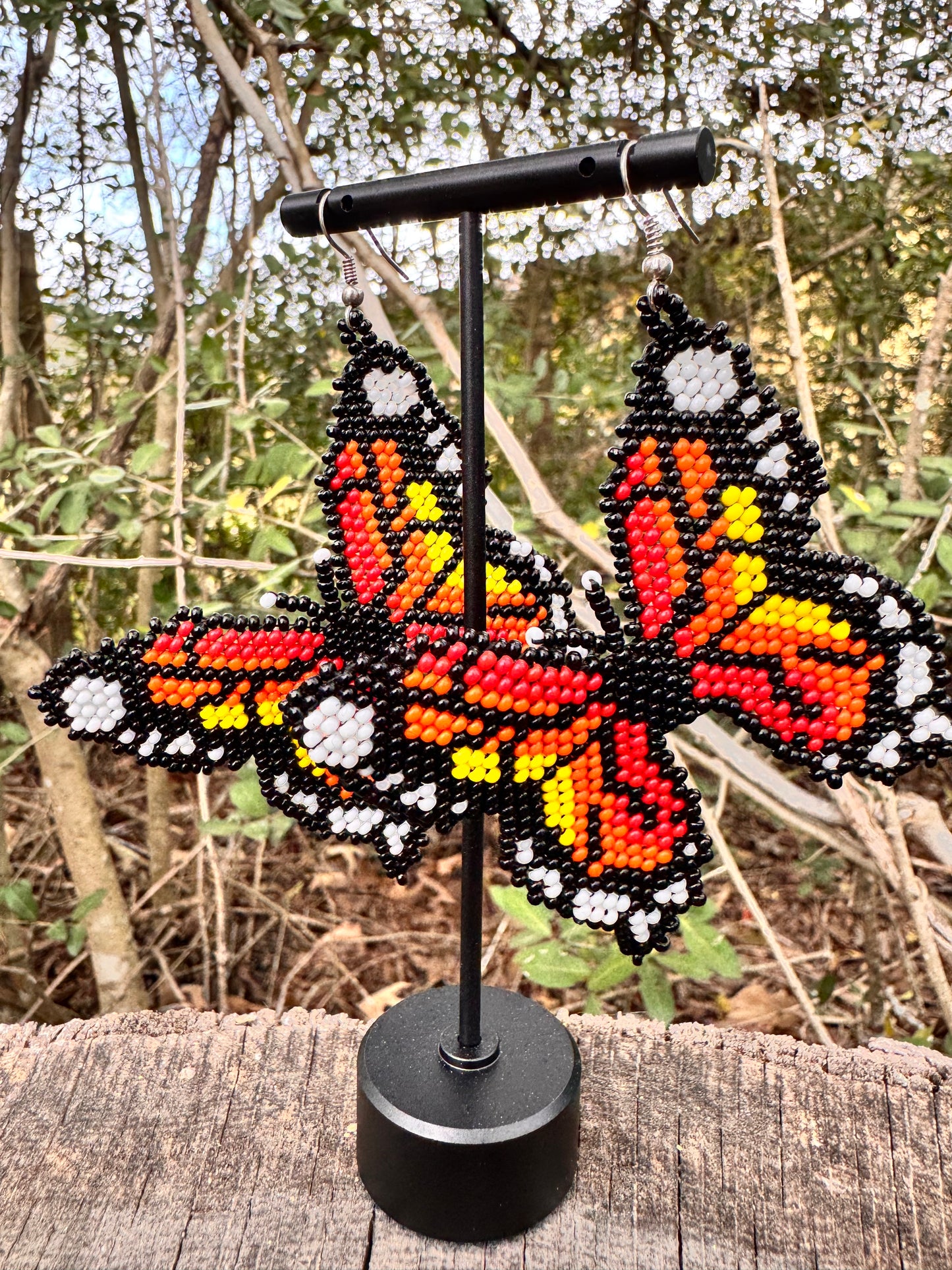 Butterflies Beaded Earrings