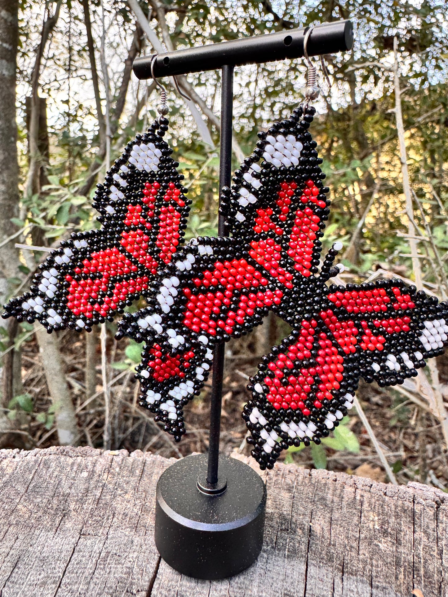 Butterflies Beaded Earrings