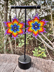 Flowers Beaded Earrings