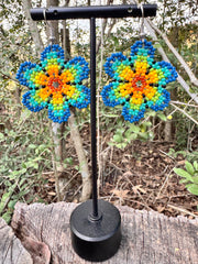 Flowers Beaded Earrings
