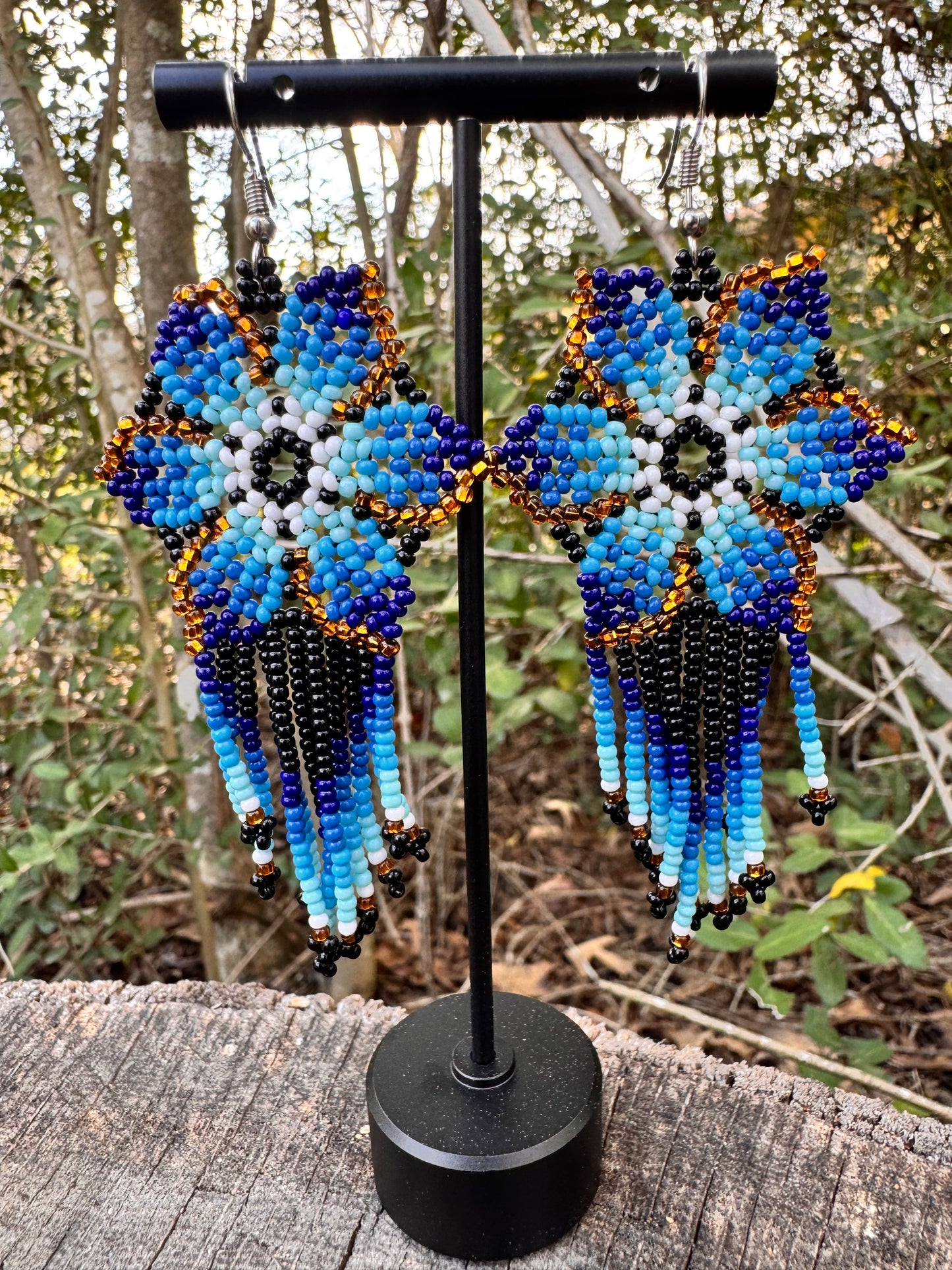 Flowers Beaded Earrings