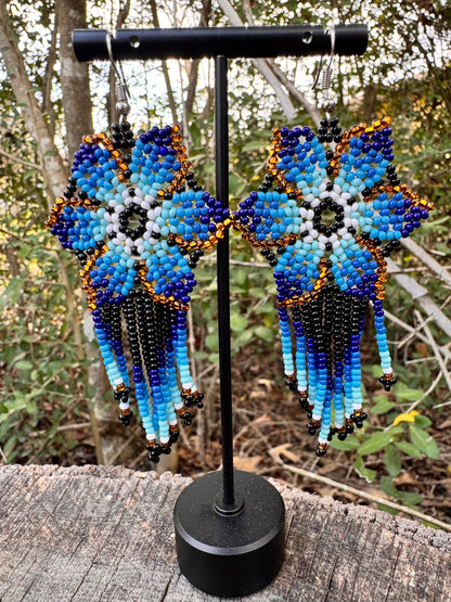 Flowers Beaded Earrings