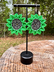 Flowers Beaded Earrings