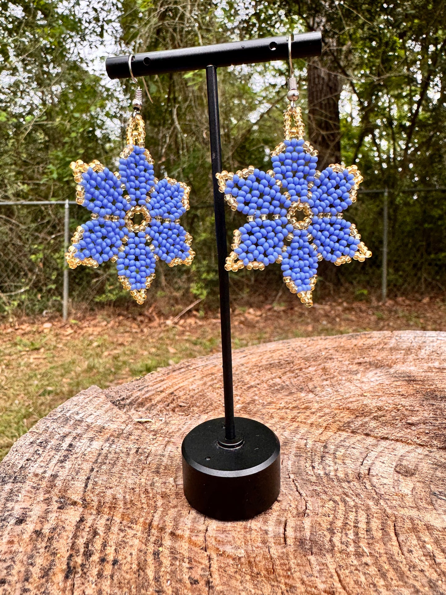 Flowers Beaded Earrings