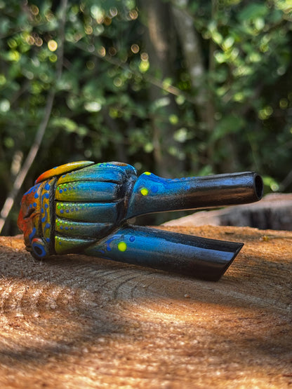 Astral Rainbow Shaman Kuripe - Psychedelic UV Reactive