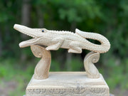 Crocodile kuripe (self applicator for hapé/rapé snuff)