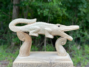 Crocodile kuripe (self applicator for hapé/rapé snuff)