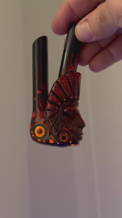 Astral Keeper of the Fire Kuripe - Psychedelic UV Reactive