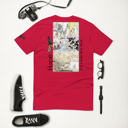 Mens Fitted T-shirt: Comic strip